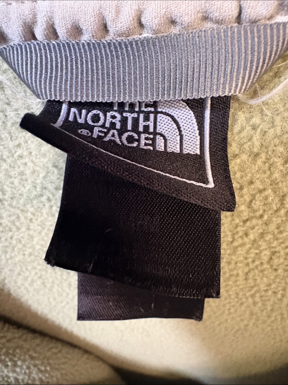 The North Face Women's Sage Green Teddy Fleece Jacket - Picture 3 of 6